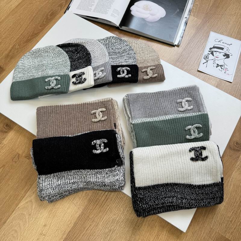 Chanel scarf hat dx07